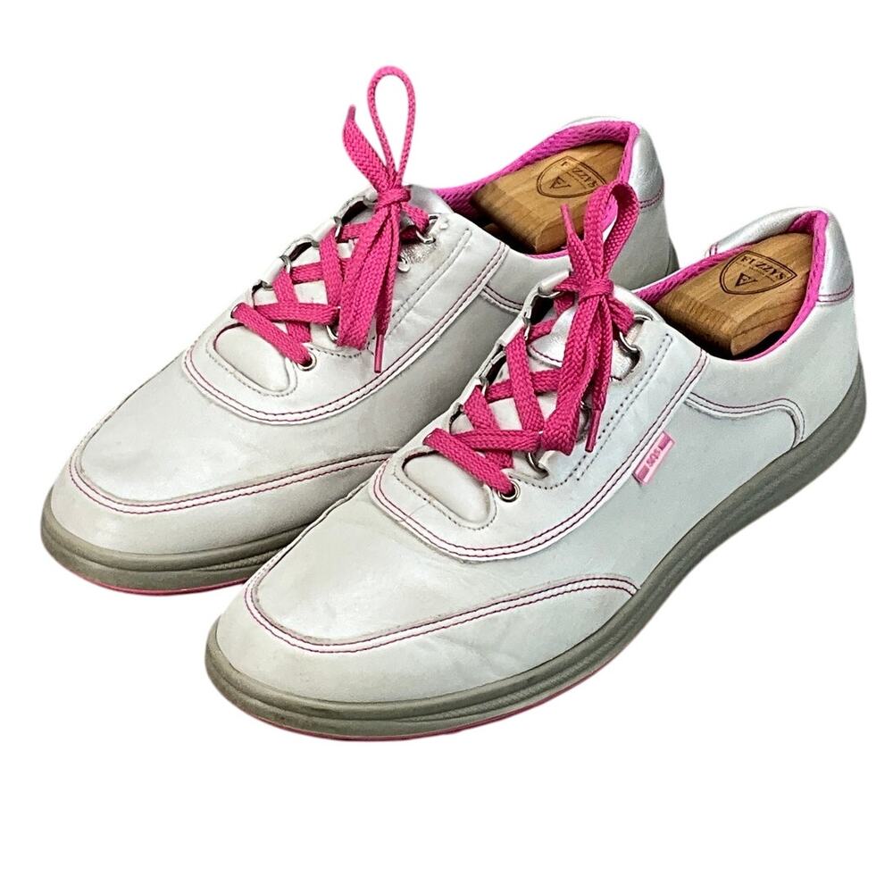 SAS Pink Silver White Comfort Walking Athletic Sneaker Women 11/42